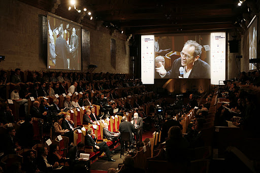 Bernard Stiegler au Forum d'Avignon 2010.
