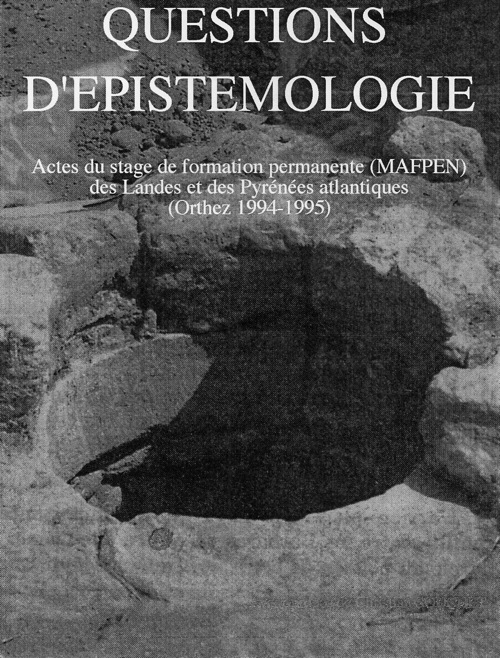 Couverture de Questions d'épistéméologie - Puits antique à margelle basse, Néméa (Péloponnèse) - Photo Jean-Victor VERNHES