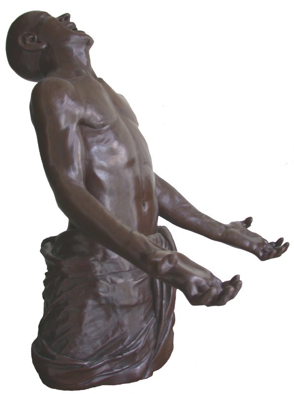 Le cri, bronze moderne de Raphaelle Zecchiero