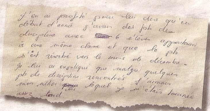 Extrait du journal de bord de Nathalie Filippi en date du 5 avril 2013 à 10h. Photo Nice-Matin.